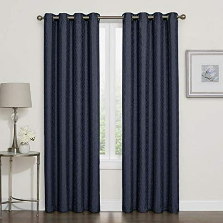 DESIGN SOLUTIONS Darcy 100% Blackout Grommet Top Window Curtain Panel