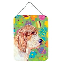 Petit Basset Griffon Vendeen Easter Eggtravaganza Wall or Door Hanging Prints