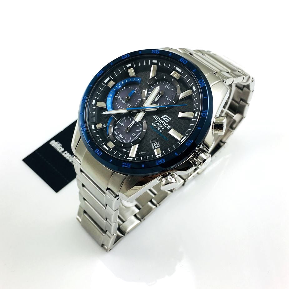 edifice casio solar powered wr100m