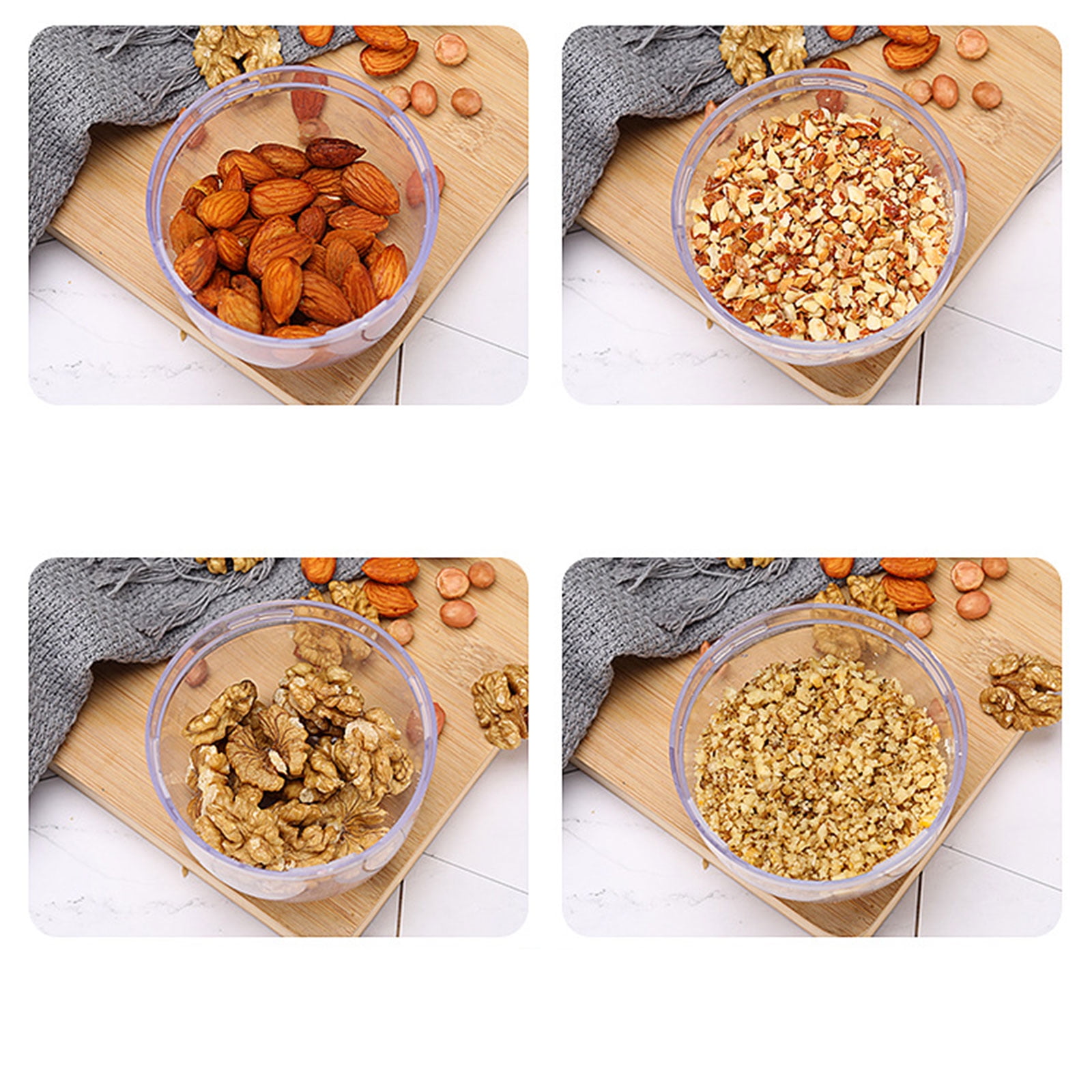 Nut Chopper Hand Crank Manual Peanut Paste Masher Portable Dried