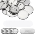 thumbnail image 1 of Unique Bargains Blank Button Making Supplies Metal Button Pin Badge Kit for Button Maker Machine(1.26 inch / 200pcs), 1 of 4
