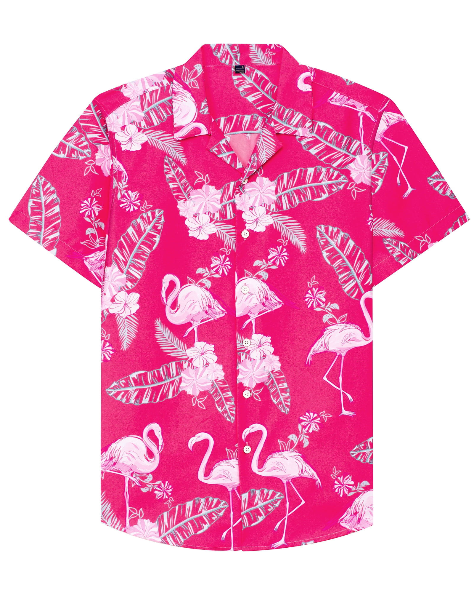 Alimens & Gentle Men's Short Sleeve Hawaiian Aloha Shirt Summer ...
