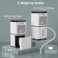 thumbnail image 6 of Costway 24 pt 1500 sq ft Dehumidifier in White - Easy To Use, 6 of 10