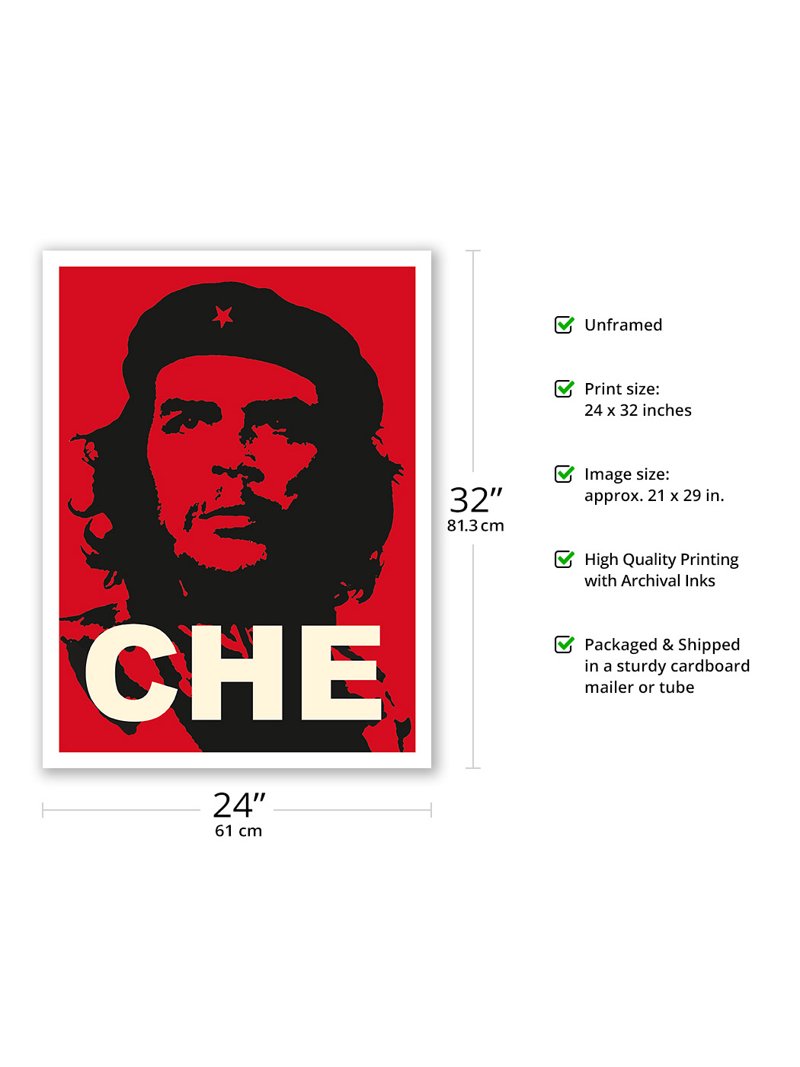 Che Guevara - Marxist Revolutionary - Vintage Political Poster c