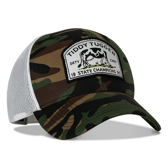 Combat Iron Tiddy Tugger State Champions Patch Snapback Bdu Camo / White