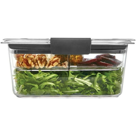 Rubbermaid Brilliance Salad Lunch Container, Medium Deep, 4.7 Cup,