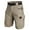 Khaki, variant on Men's Summer Tactical Shorts, Outdoor Work Uniform Officer Training Shorts with Camo Print, Lightweight Quick-Dry 5-Inch Inseam ,Black M