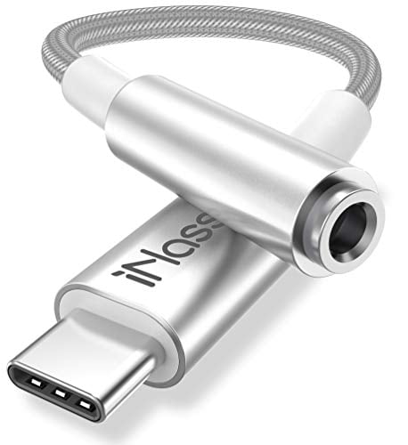 iNassen USB C 3.5mm Headphone Adapter USB C Aux Adapter USB C to Jack for 