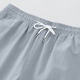 thumbnail image 4 of asjyhkr Mens Shorts Cotton Loungewear Drawstring Elastic Waist Plus Size Sleep Pajama Shorts with Pockets for Casual(M-5XL), 4 of 9