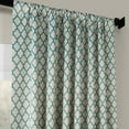 thumbnail image 4 of Half Price Drapes Casablanca Teal Room Darkening Curtains For Bedroom (1 Panel), 50W X 120L, 4 of 6