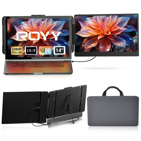 Extensor de pantalla portátil ROYY S1 14 Monitor portátil FHD 1080P