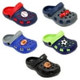 thumbnail image 2 of Spring Summer Toddler Boys' Slingback Sandal Clogs With Cute Appliqué Detail For Beach, Pool or Everyday Wear, 2 of 3