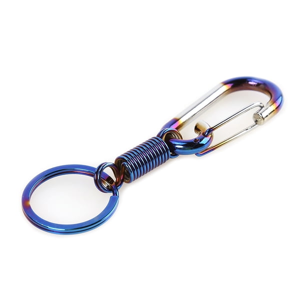 LLavero de Metal azul quemado, aleación de aluminio, llavero con anilla para coche, estilo automático Likrtyny Accesorios para autos y motos