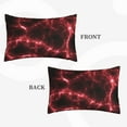 thumbnail image 4 of Balery Red Line Pillow Covers,Bed Pilowcases,Reversible Plush Throw Pillow Covers End Pillow Encasement,Pillow Case - 14"X20", 4 of 9