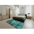 thumbnail image 4 of Ahgly Company Indoor Rectangle Patterned Medium Teal Green Area Rugs, 2' x 3', 4 of 6