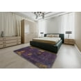 thumbnail image 4 of Ahgly Company Indoor Rectangle Abstract Purple Abstract Area Rugs, 2' x 4', 4 of 6