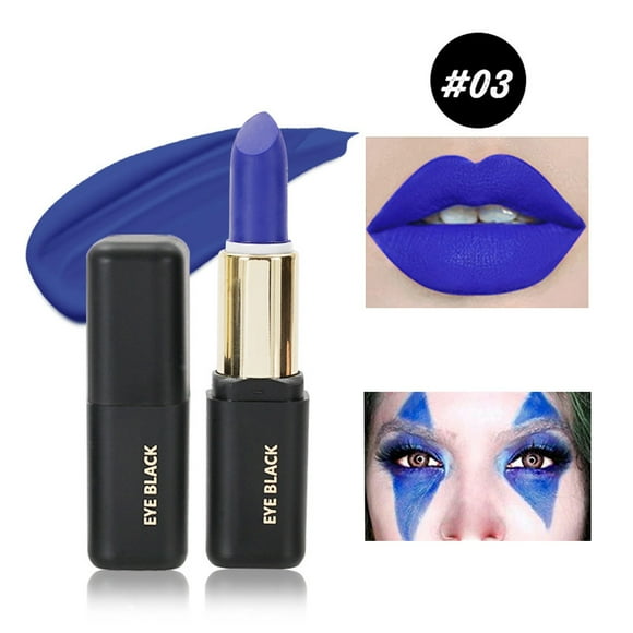 Fiudx Serie de Pintalabios Oscuros, Baile de Maquillaje, Festival, Actividad Retro, Pintura Corporal y Facial, Crema