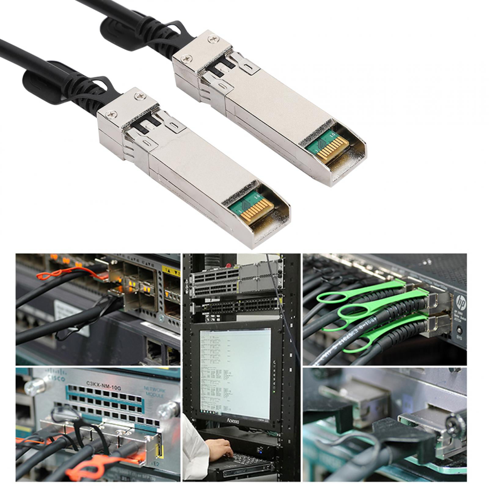 1 Meter Flexible Router Cable SFP Cable 25Gbps Exchanger for Routers Firewalls Network Cards Transceivers 