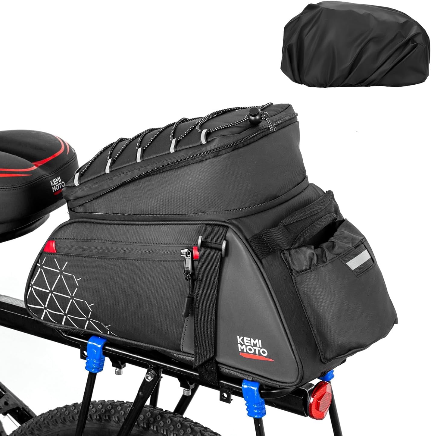 sixthreezero Bicycle Pannier Bag Rear Rack Trunk with Waterproof