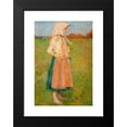 thumbnail image 2 of Józef Mehoffer 11x14 Black Modern Framed Museum Art Print Titled - Village Girl (1894), 2 of 5
