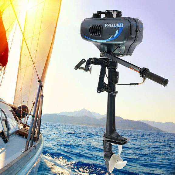 3.5 hp 2 Stroke Outboard Motor Fishing Boat Engine Water Cooling System Newest