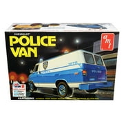 AMT AMT1123 Skill 2 Model Kit Chevrolet Police Van NYPD New York City Police Dept 1 by 25 Scale Model