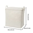 thumbnail image 2 of Hovmgk Linen Storage Basket 23.2×17.3 Inch, Cloth Organizer Bin, Stylish, Sturdy, Easy-clean – Perfect for Living Rooms, Bedrooms, Suitable for Homeowners, Decorators, 2 of 2