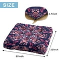 thumbnail image 3 of Paisley Pattern Yoga Cushion, Boho Meditation Floor Pillow for Sitting Comfort, Meditation Cushion for Reading or Relaxing Indoors and Outdoors 22 x 22, 3 of 7