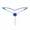 Blue, variant on uublik Womens Thongs Black No Show Thong Underwear Stretch Breathable Low Rise Panties