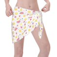 thumbnail image 2 of Wukai Watermelon And Lemon Women’s Short Sarongs Beach Wrap Bikini Bottom Short Skirt Chiffon Scarf for Swimwear, 2 of 4