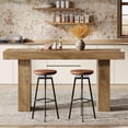 thumbnail image 3 of Tribesigns 70.9" Extra Long Bar Table, Counter Height Pub Table, Kitchen Island, Bistro, Light Brown, 3 of 9