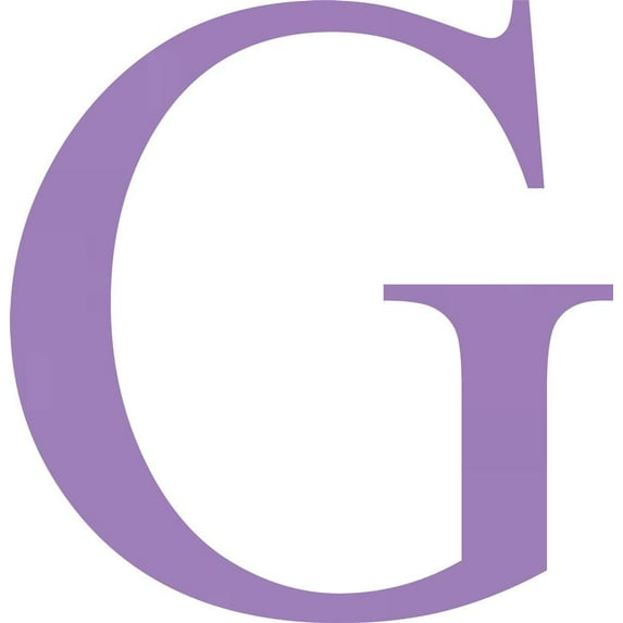 Acrylic Letter G Times, 10'' Tall Lavender Custom Acrylic Letters, Choose Your Color