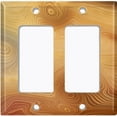thumbnail image 6 of Metal Light Switch Plate Cover Image of Marble Light Brown Caramel Swirl MAR088, 6 of 13