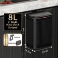 thumbnail image 1 of Detachable 8 Liter Stainless Steel Countertop Trash Can, 1 of 5