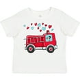 thumbnail image 3 of Inktastic Valentine Fire Truck with Cute Dalmatian and Hearts Boys or Girls Toddler T-Shirt, 3 of 5