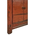 thumbnail image 5 of Antique 81-inch Amber Sideboard in Distressed Pine, Orange & Black, 5 of 5