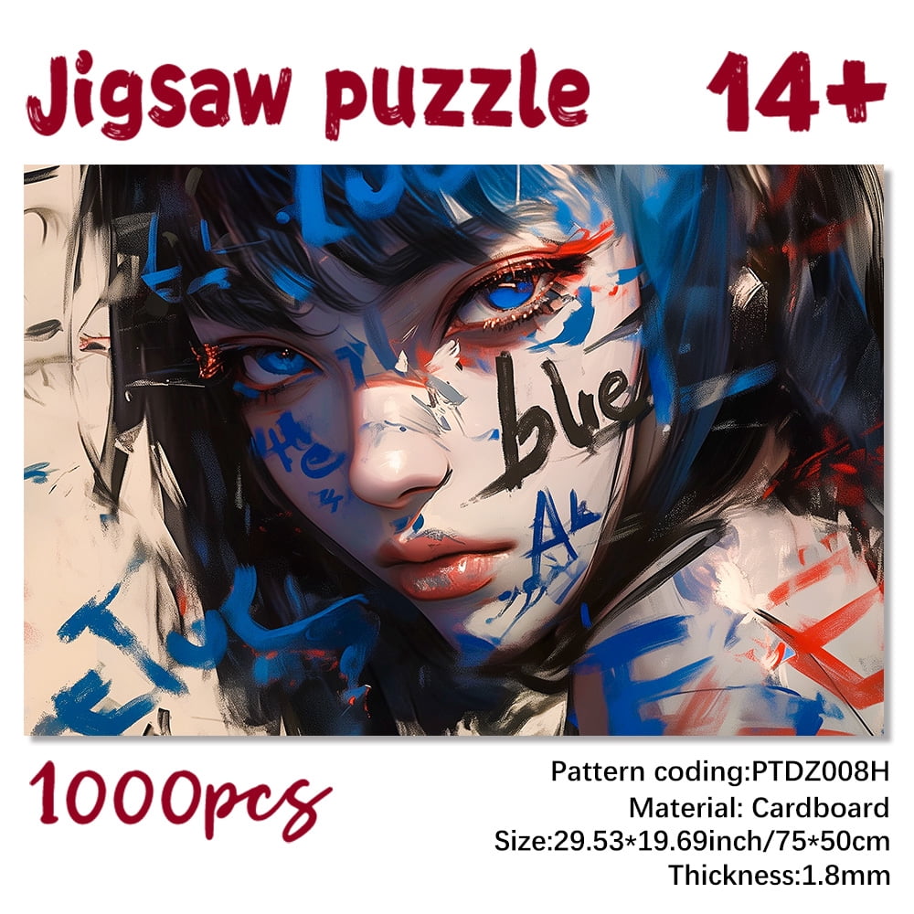 1000 Piece Jigsaw Puzzles for Adults - Challenging Art Large Puzzle with Family Bonding Activity, Stress Relief Mindfulness Game & Birthday Party Gift ZPT002
