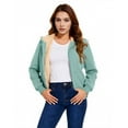 thumbnail image 5 of Cilsoka Hoodies for Women Winter Fleece Sweatshirt - Women's Casual Full Zip Up Hoodies Sherpa Lined Fleece Thermal Jacket Winter Warm Casual Thick Coats with Pockets, 5 of 7