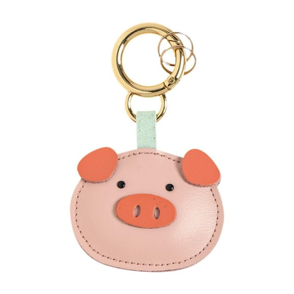 Milageto Cartoon Keychain Cute PU Leather Key Chain for Keys New Year Gifts Graduation