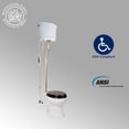 thumbnail image 4 of Aspen High Tank Pull Chain Toilet White Ceramic High Tank, Elongated Rear Entry Bowl and Brass PVD Pipes Antique Victorian ADA Compliant Toilet 78" Adjustable Height Renovators Supply, 4 of 12