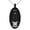 Black, variant on Stainless Steel Letter I Initial 3D Monogram Engraved Small Oval Charm Pendant Necklace