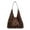Brown, variant on Yuhsdv Women Suede Large Tote Bag Leopard Print Shoulder Bag Hobo Bag for Work (Brown)