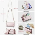 thumbnail image 2 of Dteck Crossbody Wallet Case for Samsung Galaxy A16 5G,Heavy Duty Leather Case  PU Leather Magnetic Closure Zipper Pocket Stand Cover with Shoulder Strap for Samsung Galaxy A16 5G,Pink, 2 of 8