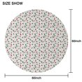 thumbnail image 6 of White Christmas Tree and Ornament Pattern Round Tablecloth 60"x60",Wrinkle Wipeable Table Cloth for Kitchen Dining Room Picnic Patio Party, 6 of 6