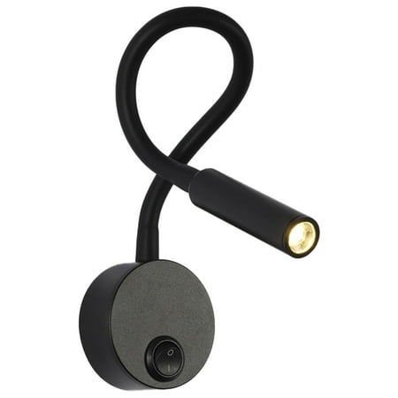 

ZPAQI Sconces Lights Modern Minimalist Surface Wall Mounted Hose Bedside Light Bedroom LED Gooseneck Wall Lamp 2 Colors Choose