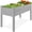 Gray, variant on Best Choice Products 48x24x30in Raised Garden Bed, Elevated Wooden Planter for Yard w/ Foot Caps, Liner - Gray