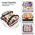 thumbnail image 3 of Christmas Double Layered Insulated Lunch Bag with Large Capacity - 7.1x11.4x16.1 Inches, Hand Carry Meal Bag for Lunch Bags and Meals, 3 of 6