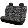 thumbnail image 2 of Pzuqiu Sugar Skull Damask Car Decor Accessories Interior Accessories Car Seat Covers Easy to Install 3 PCS Car Seat Covers Full Set Fit for Truck most Cars, 2 of 10