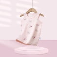 thumbnail image 2 of Bovxnpu Summer Girls Top, Toddler Tank Top Kids Undershirts, Summer Children's Cotton Boys' Thin Girls' Sleepwear Inner Underwear Round Neck Top 9-10 Years, 2 of 3