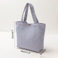 thumbnail image 2 of Unique Bargains Sac Fourre-Tout en Toile avec Poignée Sac à Main Réutilisable Sacs de Courses Violet 2 Pack, 2 of 5
